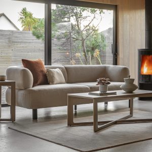Gallery Direct Ardo 3 Seater Sofa Cream | Shackletons