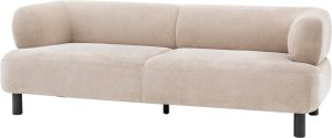 Gallery Direct Ardo 3 Seater Sofa Cream | Shackletons
