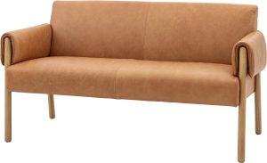 Gallery Direct Stratford 2 Seater Sofa Brown Leather | Shackletons