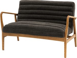 Gallery Direct Datsun 2 Seater Charcoal Boucle | Shackletons