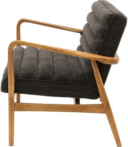 Gallery Direct Datsun 2 Seater Charcoal Boucle | Shackletons