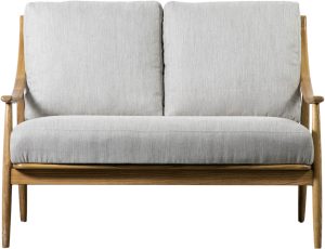 Gallery Direct Reliant 2 Seater Sofa Dark Natural Linen | Shackletons