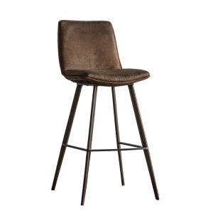 Gallery Direct Kelly Bar Chair in Brown | Shackletons