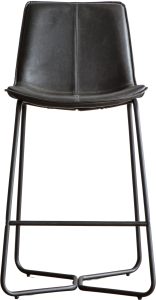 Gallery Direct Hawking Stool Charcoal Set of 2 | Shackletons