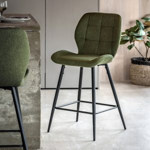 Gallery Direct Manford Stool Bottle Green Set of 2 | Shackletons