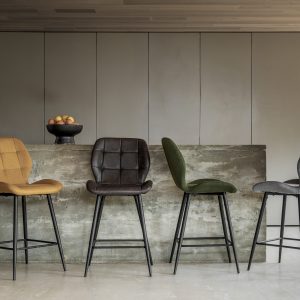 Gallery Direct Manford Stool Bottle Green Set of 2 | Shackletons