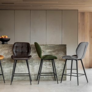 Gallery Direct Manford Stool Bottle Green Set of 2 | Shackletons