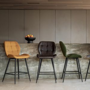 Gallery Direct Manford Stool Brown Set of 2 | Shackletons