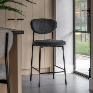 Gallery Direct Oppo Stool Charcoal 2pk | Shackletons