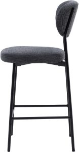 Gallery Direct Oppo Stool Charcoal 2pk | Shackletons