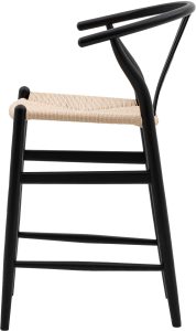 Gallery Direct Whitney Bar Stool Black Set of 2 | Shackletons