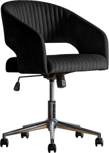 Gallery Direct Murray Swivel Chair Black Velvet | Shackletons