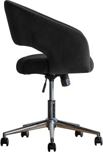 Gallery Direct Murray Swivel Chair Black Velvet | Shackletons