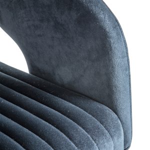 Gallery Direct Murray Swivel Chair Black Velvet | Shackletons
