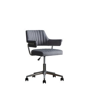 Gallery Direct Mcintyre Swivel Chair Charcoal | Shackletons