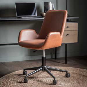 Gallery Direct Faraday Swivel Chair Brown | Shackletons