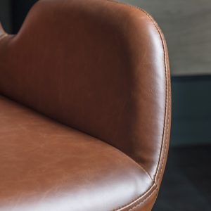 Gallery Direct Faraday Swivel Chair Brown | Shackletons