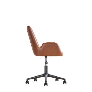Gallery Direct Faraday Swivel Chair Brown | Shackletons