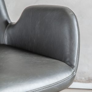 Gallery Direct Faraday Swivel Chair Charcoal | Shackletons