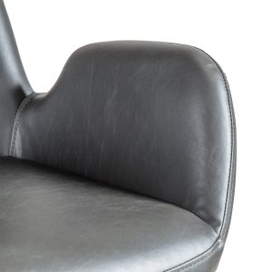 Gallery Direct Faraday Swivel Chair Charcoal | Shackletons