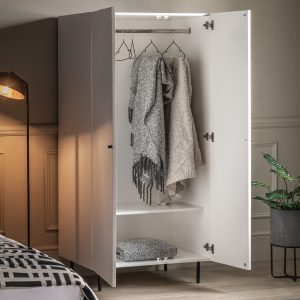 Gallery Direct Buckhurst 2 Door Wardrobe White | Shackletons