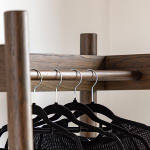 Gallery Direct Hatfield Open Wardrobe Smoked | Shackletons