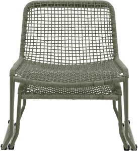 Gallery Garden Sassano Lounge Chair with Footstool Green | Shackletons