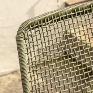 Gallery Garden Sassano Lounge Chair with Footstool Green | Shackletons