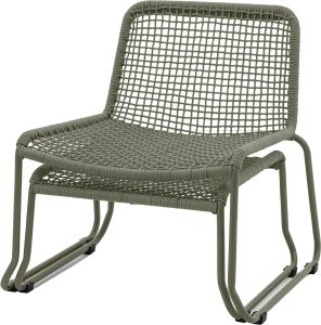 Gallery Garden Sassano Lounge Chair with Footstool Green | Shackletons