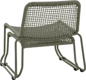 Gallery Garden Sassano Lounge Chair with Footstool Green | Shackletons