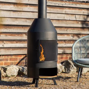 Gallery Garden Firenze Chiminea with Pizza Shelf 500x500x1835mm | Shackletons