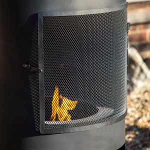 Gallery Garden Firenze Chiminea with Pizza Shelf 500x500x1835mm | Shackletons