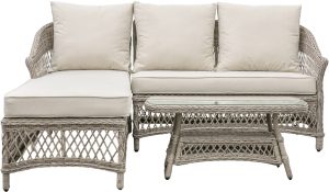 Gallery Garden Menton Chaise Set Stone | Shackletons