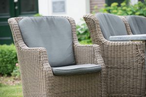 4 Seasons Outdoor Brighton 150cm Round 6 Seat Dining Set in Pure Weave | Shackletons