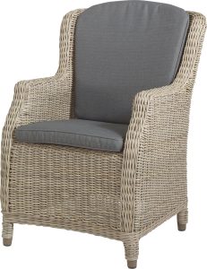 4 Seasons Outdoor Brighton 150cm Round 6 Seat Dining Set in Pure Weave | Shackletons