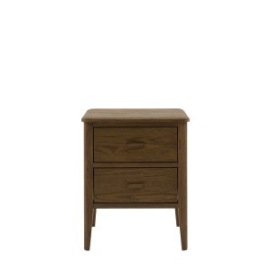 Gallery Direct Camden 2 Drawer Bedside Walnut | Shackletons