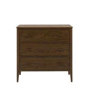 Gallery Direct Camden 3 Drawer Chest Walnut | Shackletons