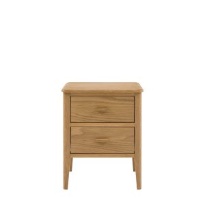 Gallery Direct Camden 2 Drawer Bedside Natural | Shackletons