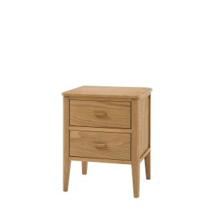 Gallery Direct Camden 2 Drawer Bedside Natural | Shackletons