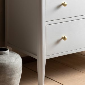 Gallery Direct Acton 3 Drawer Chest White | Shackletons
