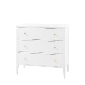 Gallery Direct Acton 3 Drawer Chest White | Shackletons