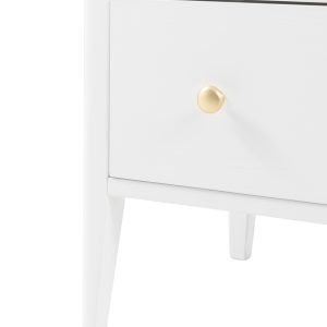 Gallery Direct Acton 3 Drawer Chest White | Shackletons