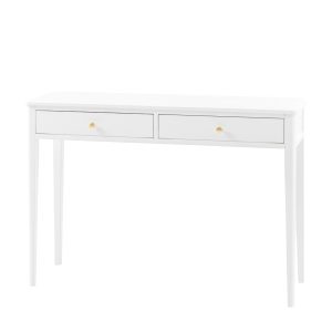 Gallery Direct Acton 2 Drawer Console White | Shackletons
