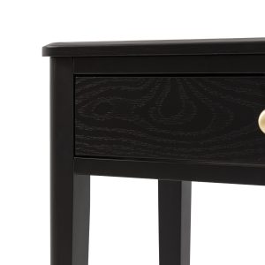 Gallery Direct Acton 2 Drawer Console Black | Shackletons