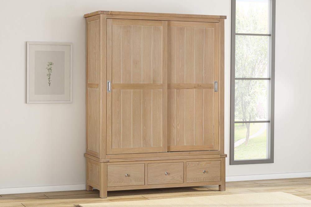 Foxington Large Wardrobe - Natural Oak