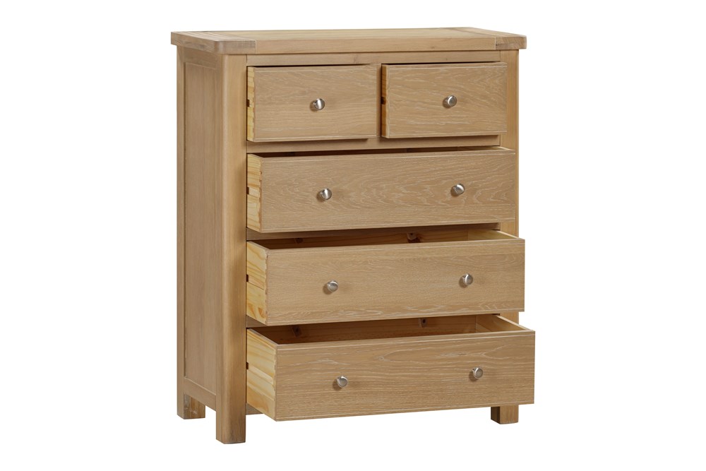 Foxington 2 Over 3 Chest - Natural Oak