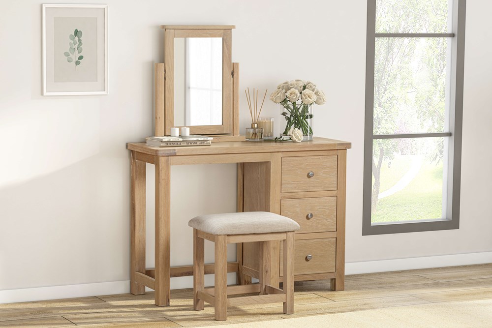 Foxington Dressing Table Set - Natural Oak