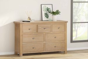 Foxington 3 Over 4 Chest   Natural Oak | Shackletons