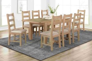 Foxington 140cm 200cm Butterfly Extending Dining Table   Natural Oak | Shackletons