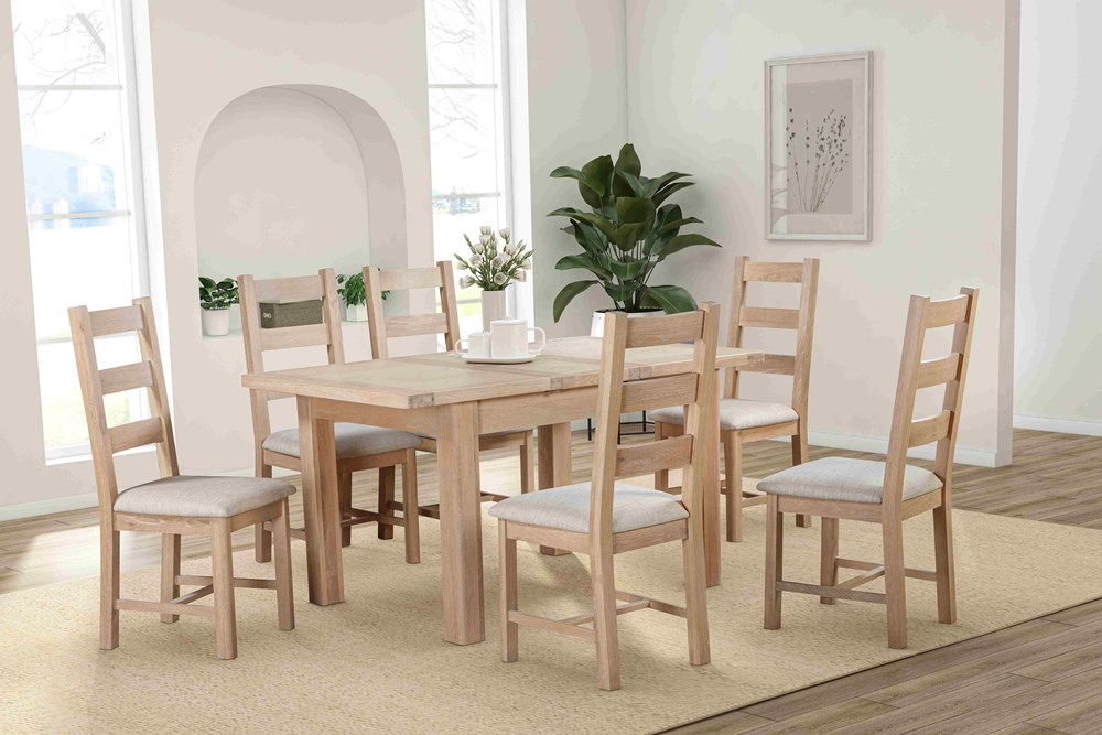 Foxington 120cm-153cm Extending Table - Natural Oak